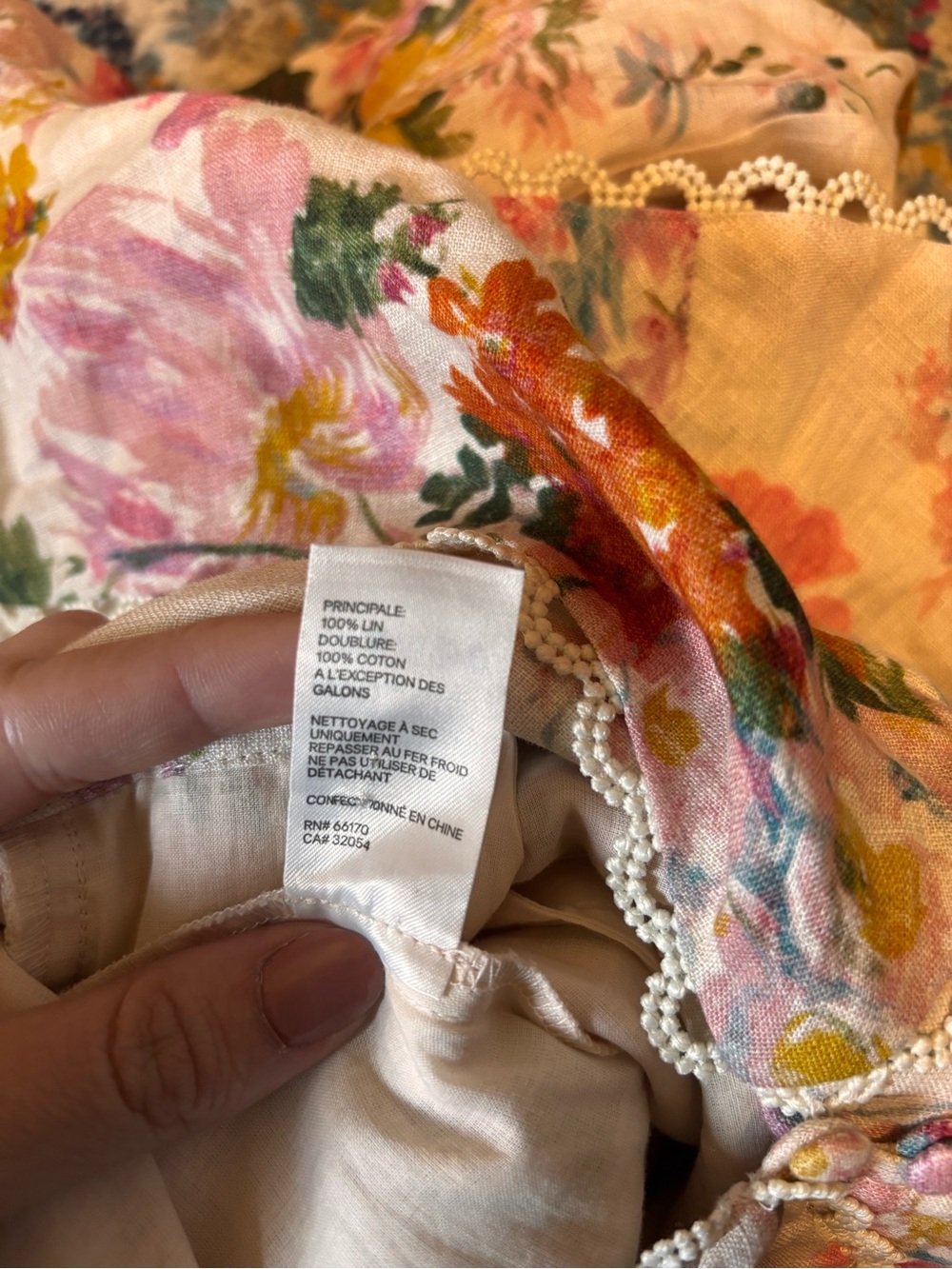 Zimmermann Heathers Linen Playsuit Floral Print Lace US 4-6/AU 0-1 *READ - Picture 15 of 15
